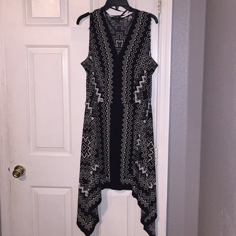 Sexy Pattern dress black and white for dancing